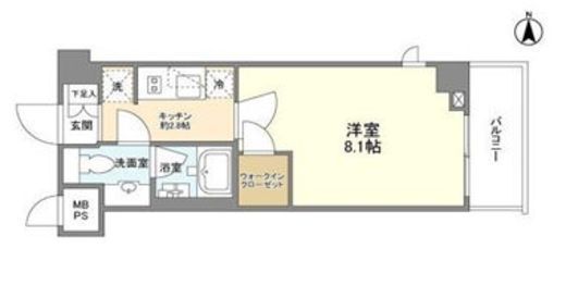 シェノン三軒茶屋　203号室　間取り