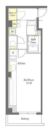 プライムメゾン下北沢　113号室　間取り