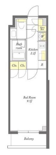 プライムメゾン下北沢　212号室　間取り
