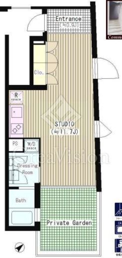 ATKレジデンス西小山　101号室　間取り