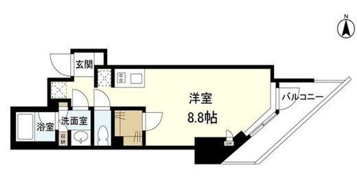 スタイリオ旗の台2　702号室　間取り