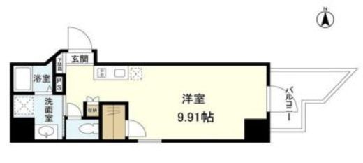 スタイリオ旗の台2　804号室　間取り