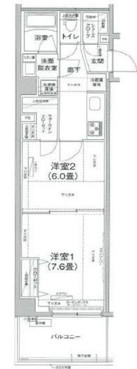 アイルグランデ大田　201号室　間取り