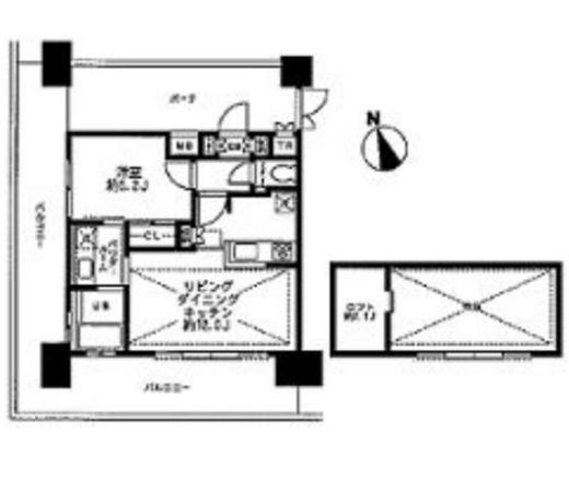 レジディア大森東　1003号室　間取り