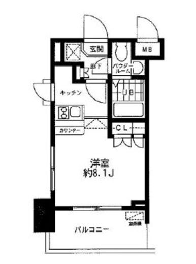 レジディア大森東　404号室　間取り