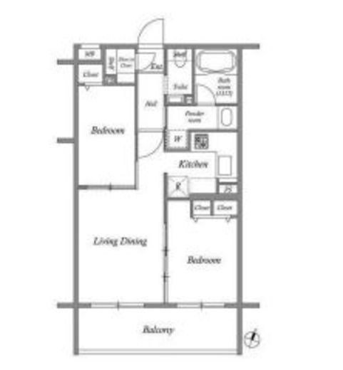 レジデンス桜新町スクエア　302号室　間取り