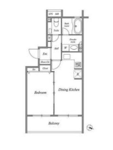 レジデンス桜新町スクエア　405号室　間取り