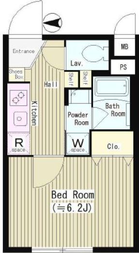 パークヒルズ経堂　102号室　間取り