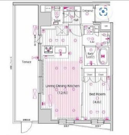 ガーラ・プレシャス三軒茶屋　104号室　間取り