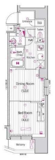 ガーラ・プレシャス三軒茶屋　501号室　間取り