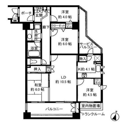 シーアイマンション池上　211号室　間取り