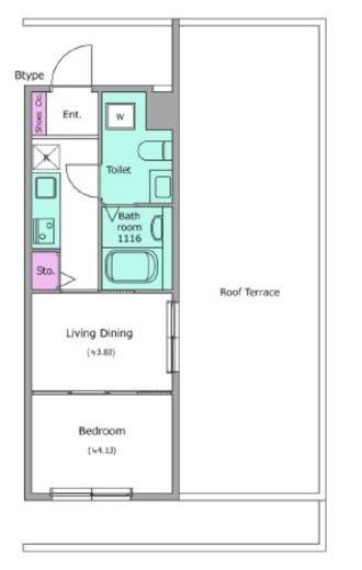 コルティーレ上北沢　308号室　間取り