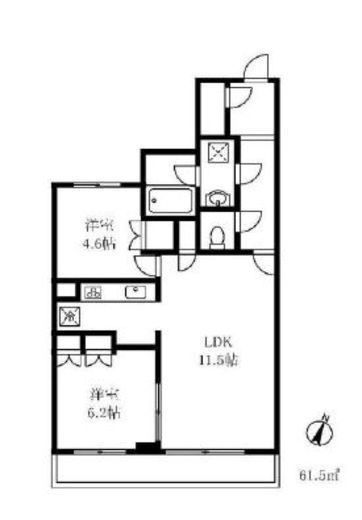 ザ・久が原レジデンス　209号室　間取り