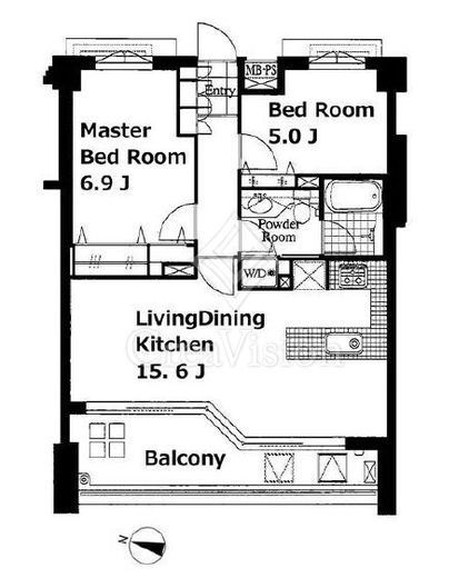 ラナイヘリテイジ　208号室　間取り