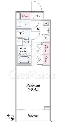 レガリス池尻大橋　302号室　間取り