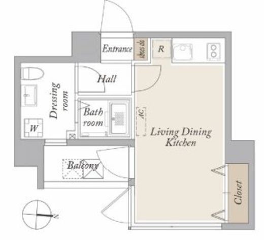 グランカーサ馬込2　403号室　間取り