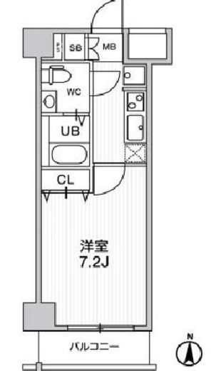 ジェノヴィア蒲田3スカイガーデン　407号室　間取り