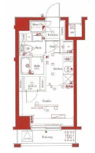 アーバイル三軒茶屋　504号室　間取り