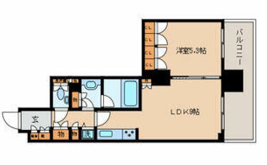 クオリア南麻布　309号室　間取り