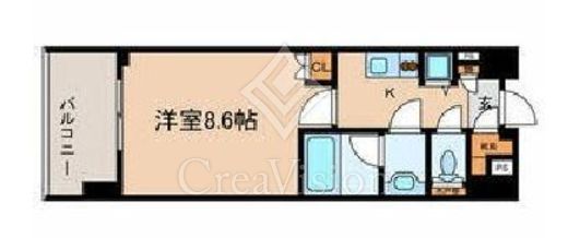 クオリア南麻布　702号室　間取り