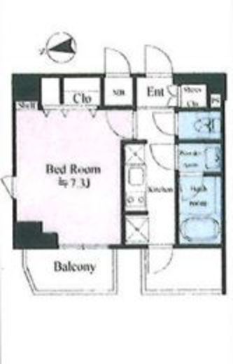 リテラス馬込　106号室　間取り