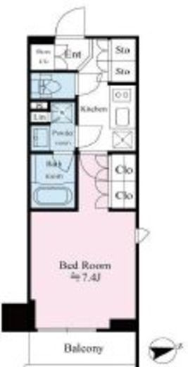 リテラス馬込　206号室　間取り