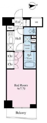 リテラス馬込　402号室　間取り