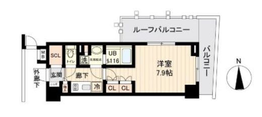 リテラス馬込　902号室　間取り