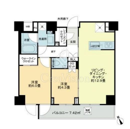 ディアナコート三軒茶屋　203号室　間取り