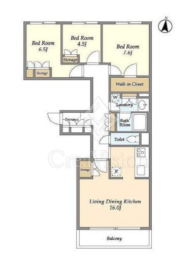 KWレジデンス桜新町　204号室　間取り