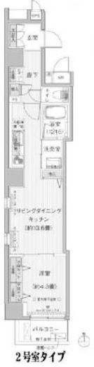 クリスタルパレス蒲西　302号室　間取り