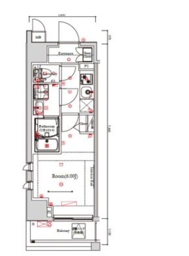 ガリシア武蔵小山　503号室　間取り