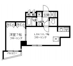 KDXレジデンス日本橋浜町　502号室　間取り