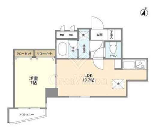 KDXレジデンス日本橋浜町　402号室　間取り