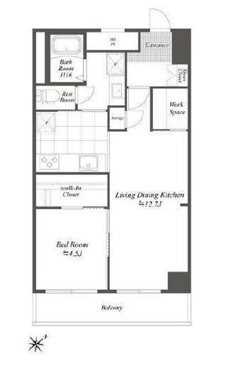 ブルーノコート蒲田　207号室　間取り