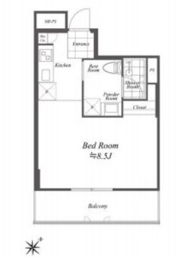 ブルーノコート蒲田　311号室　間取り