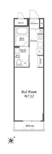 ブルーノコート蒲田　402号室　間取り