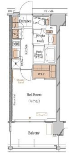 ブランシエスタ久が原　407号室　間取り