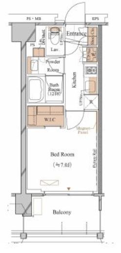 ブランシエスタ久が原　608号室　間取り