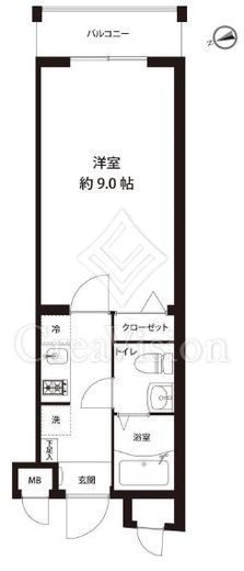 レオーネ馬込　212号室　間取り
