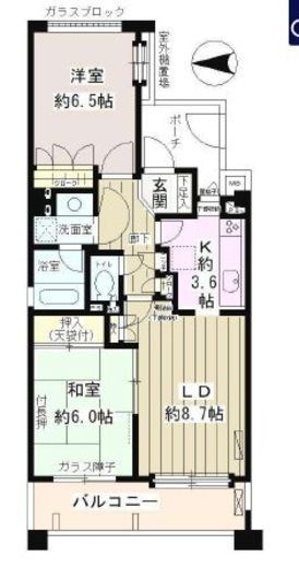 大森パークホームズベイサイドコート　803号室　間取り