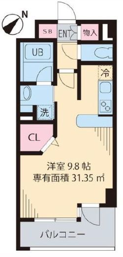 フォレスト446　104号室　間取り