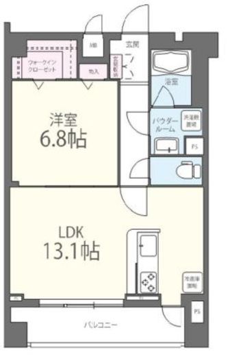 コリーヌ池田山　303号室　間取り