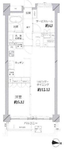 レグノ・スイート三軒茶屋　5F1号室　間取り