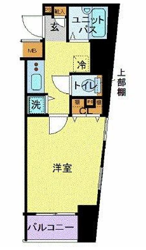 フォレシティ六本木　406号室　間取り