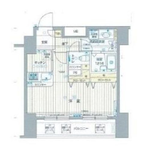 フォレシティ六本木　1003号室　間取り