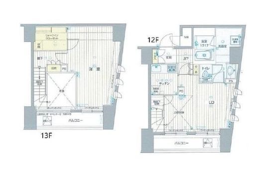 フォレシティ六本木　1205号室　間取り