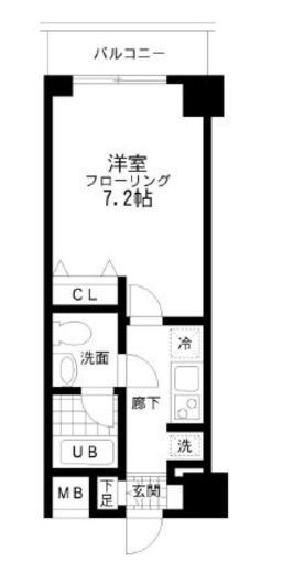 レジディア桜上水　208号室　間取り
