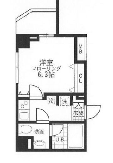 レジディア桜上水　301号室　間取り