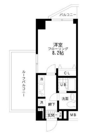 レジディア桜上水　802号室　間取り
